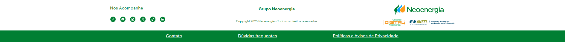 Rodapé Neoenergia